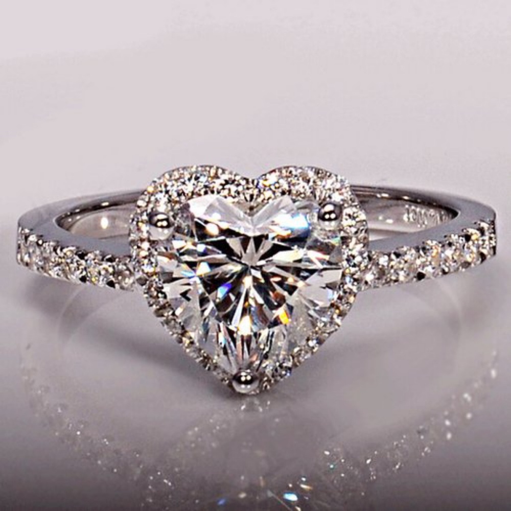 Heart Halo Ring